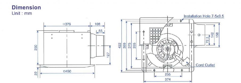 Panasonic-FV-38CH8